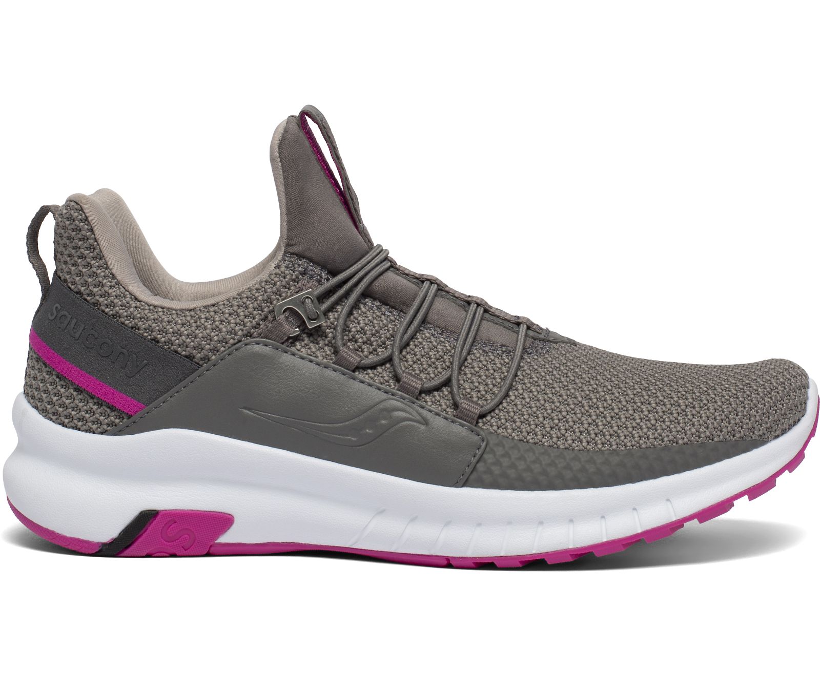 Saucony Stretch & Go Glide Women\'s Walking Shoes Grey / Pink | AU 257VRWD